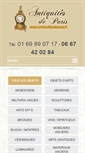 Mobile Screenshot of antiquitesdeparis.fr